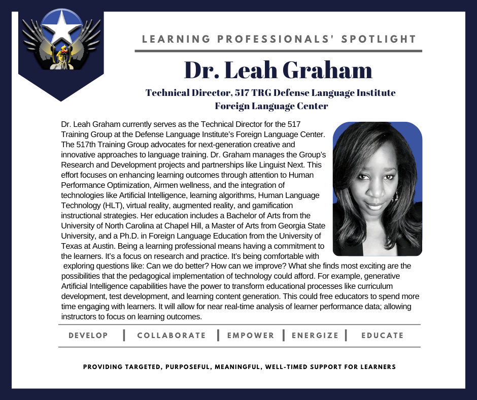 LP Spotlight Nov '23 - Dr. Leah Graham